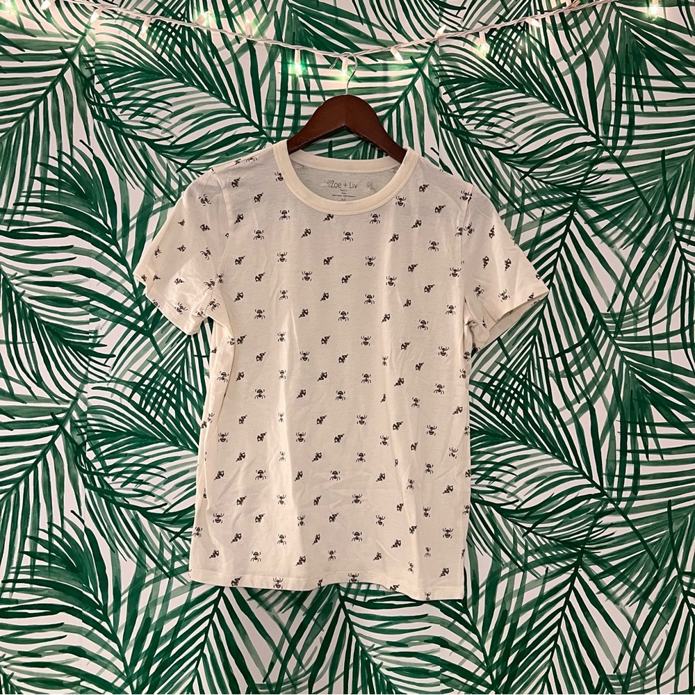 Zoe + Liv  cream bumblebee shirt